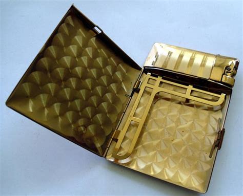 vintage cigarette case with lighter